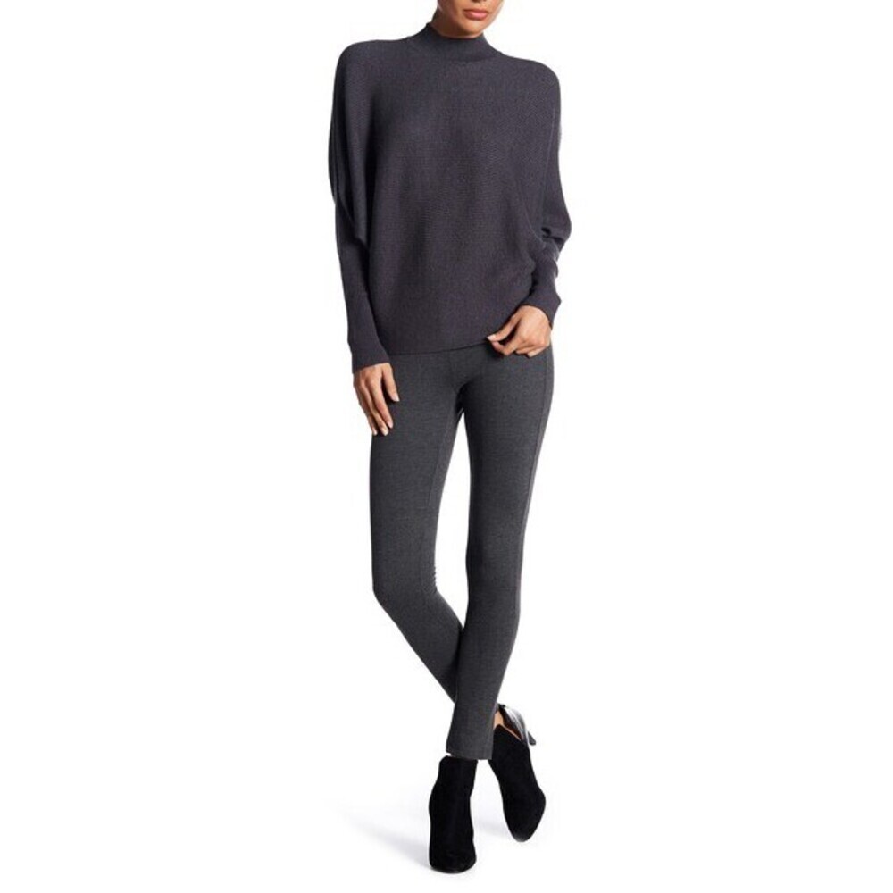 Philosophy Apparel Women's Solid Ponte Leggings size S in heather grey